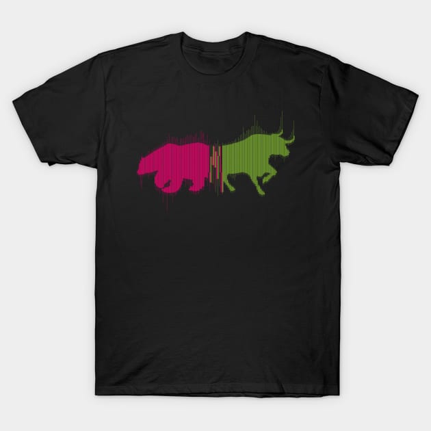 Bear & Bull Markets T-Shirt by CrypTee__